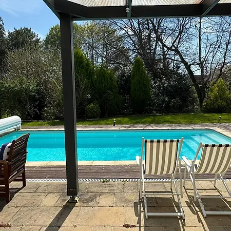 Moderne 4 Avec Grande Piscine Chauffee - Fr-1-487-380 Tatil Evi *