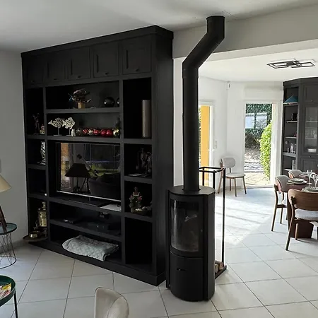 Moderne 4 Avec Grande Piscine Chauffee - Fr-1-487-380 Tatil Evi