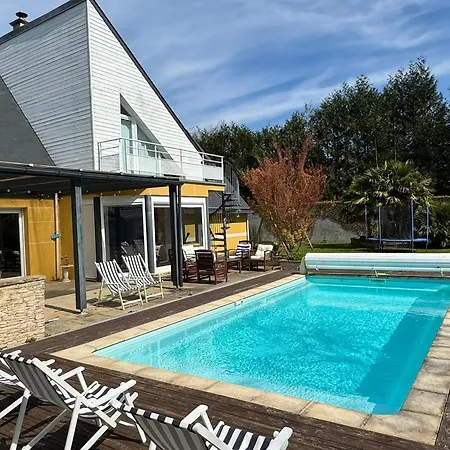 Moderne 4 Avec Grande Piscine Chauffee - Fr-1-487-380 *