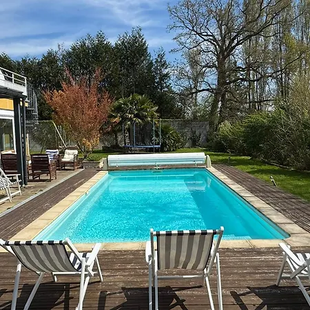 Moderne 4 Avec Grande Piscine Chauffee - Fr-1-487-380 Tatil Evi